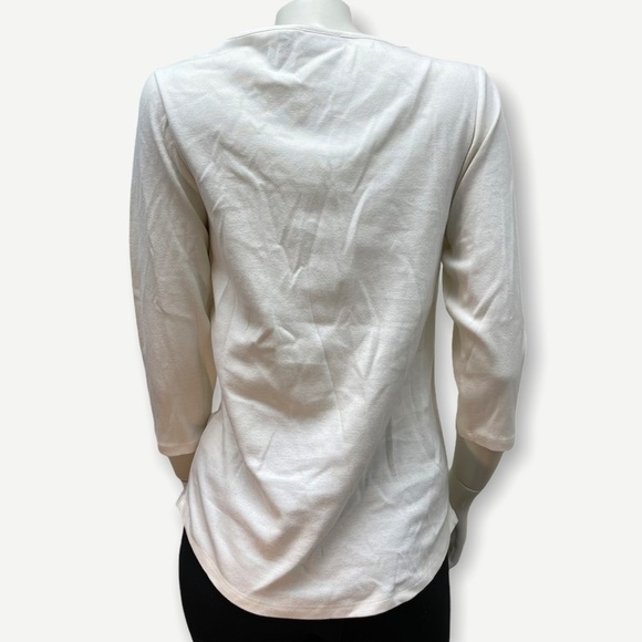 5/$20 DENIM & Co. Essentials Modern Fit Knit Top with Po - Picture 4 of 4